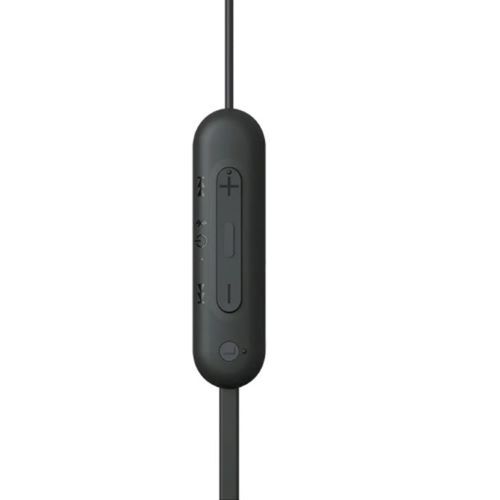 HEADPHONES WITH NECKBAND AND MIC WIRELESS IN-EAR-BLACK