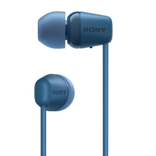 HEADPHONES WITH NECKBAND AND MIC WIRELESS IN-EAR-BLUE