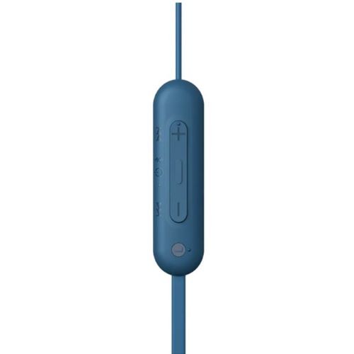 HEADPHONES WITH NECKBAND AND MIC WIRELESS IN-EAR-BLUE