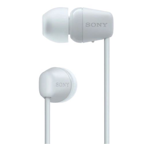 HEADPHONES WITH NECKBAND AND MIC WIRELESS IN-EAR-WHITE