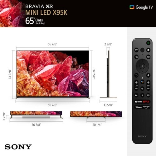 TV 65"  A95K BRAVIA XR MASTER SERIES OLED 4K ULTRA HD (HDR) SMART TV