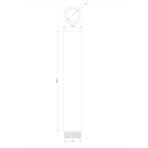 CEILING MOUNT 8-INCH EXTENSION FOR CLT1, CLT2, CLT3, CLT4, CLT5