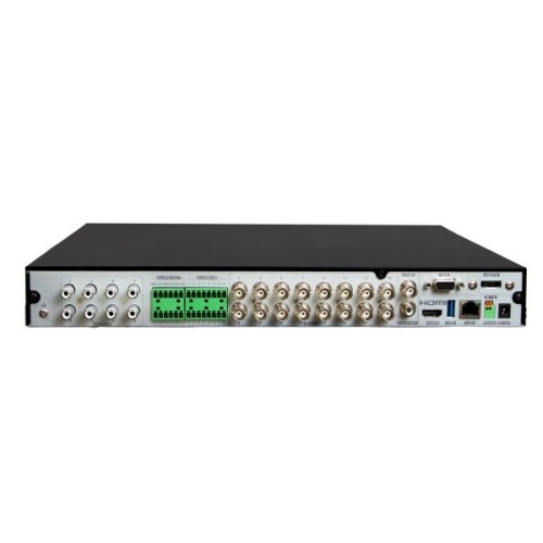 DVR 24 CHANNEL HYBRID RECORDER - 8 TVI + 8 HYBRID (TVI OR IP) + 8 IP NDAA 40TB HDD