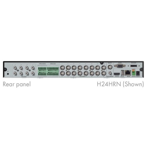 DVR 24 CHANNEL HYBRID RECORDER - 16 HYBRID (TVI OR IP) +8 IP 20TB NDAA