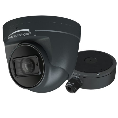 CAMERA 4MP FLEXIBLE INTENSIFIER AI IP TURRET CAMERA WITH JUNCTION BOX, 2.8-12MM MOTORIZED LENS NDAA