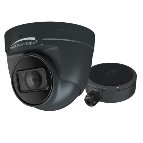 CAMERA 4MP INTENSIFIER AI IP TURRET CAMERA WITH JUNCTION BOX 2.8-12MM MOTORIZED LENS NDAA