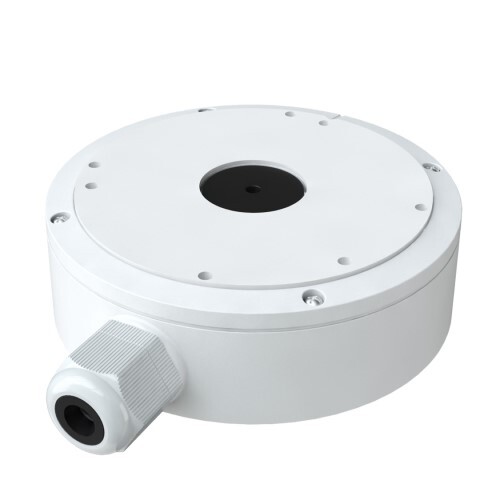 CAMERA 8MP AI IP TURRET CAMERA WITH DIGITAL DETERRENT 2.8MM FIXED LENS WHITE NDAA W/JUNC BOX