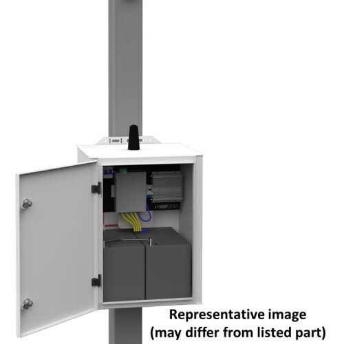 OUTDOOR UPS BACKUP WITH INTEGRATED ROUTER AND NVR