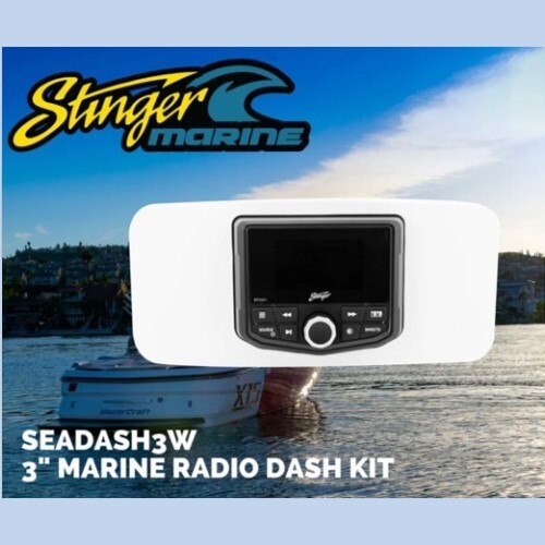 KIT DASH UNIVERSAL MARINE 3" RADIO KIT-WHITE FINISH FITS ALL 3" GAUGE RADIOS WORKS W/SPXM1