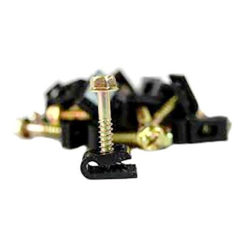 CLIP GROUND WIRE BLACK 100/PACK