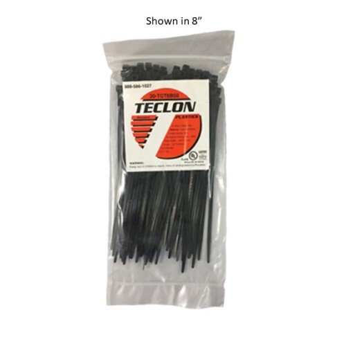 CABLE TIE 7" NYLON UV RATED BLACK 100/PK 50LB