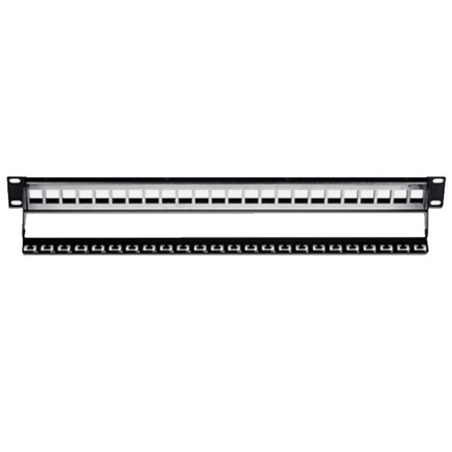 PATCH PANEL 1RU 24-PORT SHEILDED BLANK KEYSTONE