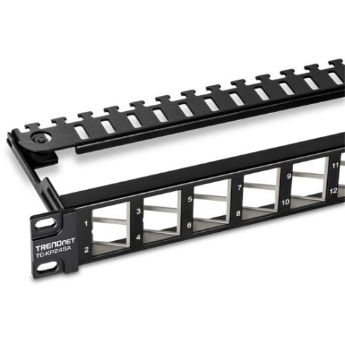 KEYSTONE SHEILDED PATCH PANEL 24-PORT BLANK ANGLED KEYSTONE