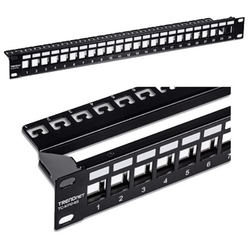 PATCH PANEL 1RU 24-PORT SHEILDED BLANK KEYSTONE