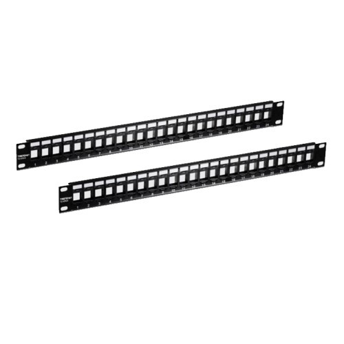PATCH PANEL 1RU 24-PORT BLANK KEYSTONE - 2 PACK