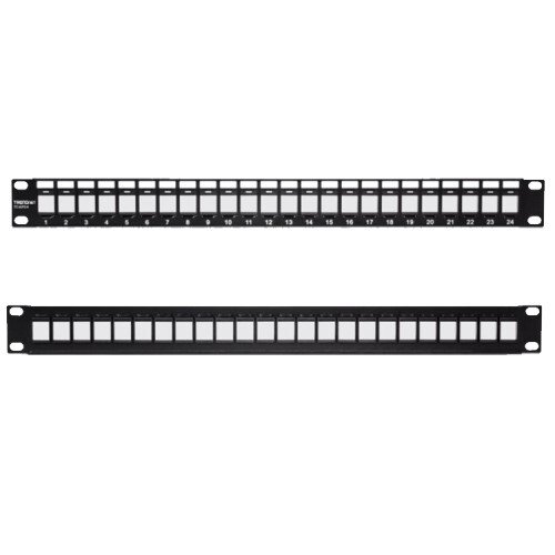 PATCH PANEL 1RU 24-PORT BLANK KEYSTONE - 2 PACK
