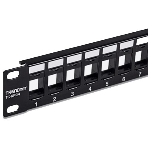 PATCH PANEL 1RU 24-PORT BLANK KEYSTONE