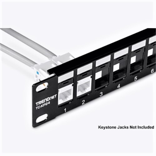 PATCH PANEL 1RU 24-PORT BLANK KEYSTONE