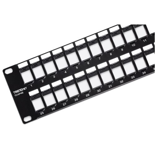 PATCH PANEL 48 PORT BLANK KEYSTONE PATCH PANEL