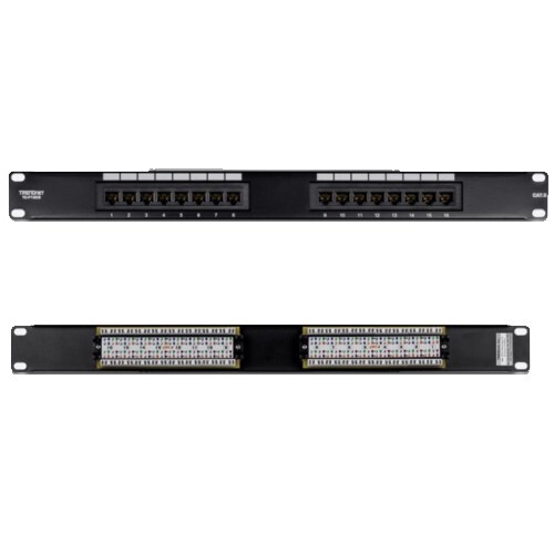 PATCH PANEL CAT6 16-PORT UNSHIELDED