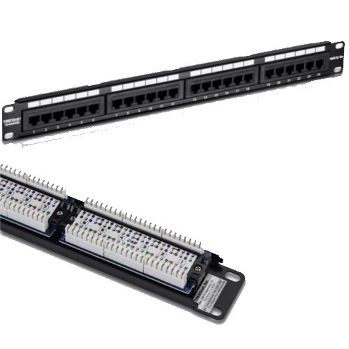 PATCH PANEL CAT5/5E 24-PORT UNSHIELDED