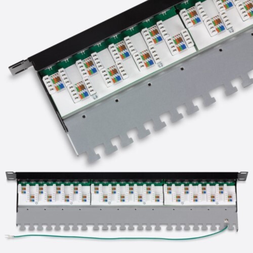 PATCH PANEL 24PORT CAT6A SHIELDED