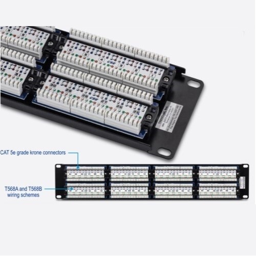 PATCH PANEL CAT5/5E 48-PORT UNSHIELDED