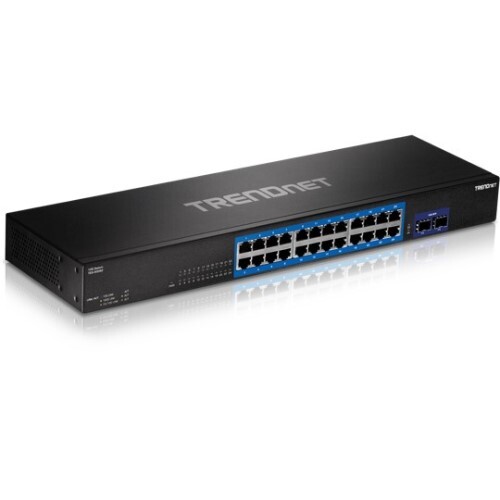 SWITCH 24-PORT WITH 2X 10G SFP+SLOTS