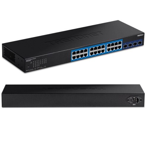 SWITCH 24-PORT GIGABIT WEB SMART WITH 4 X 10G SFP+ SLOTS