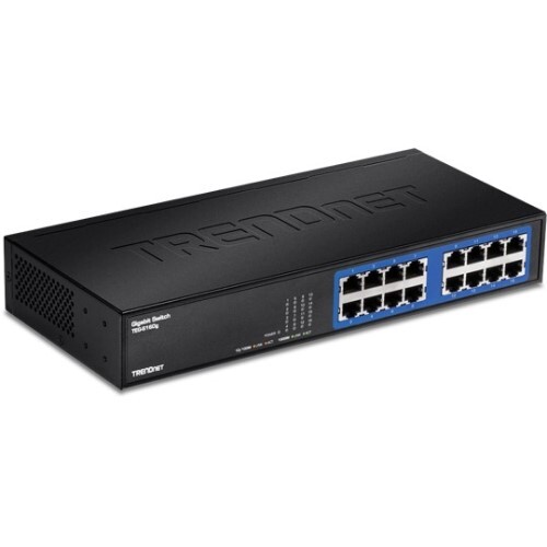 SWITCH 16-PORT GIGABIT GREENNET (METAL DESKTOP) W/ INTERNAL POWER