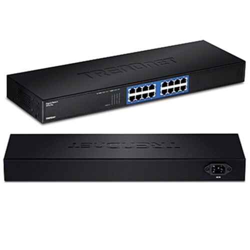 SWITCH 16-PORT GIGABIT GREENNET (RACK MOUNT)