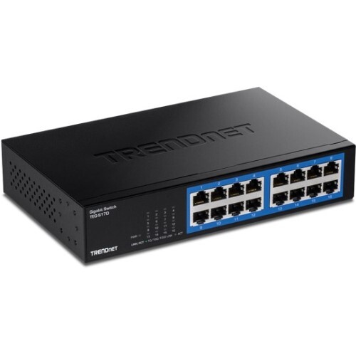 SWITCH 16-PORT GIGABIT DESKTOP SWITCH /W METAL CASE