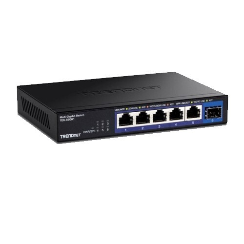 SWITCH 6-PORT (5)2.5G PORTS UNMANAGED SWITCH WITH (1)10G SFP+ PORT