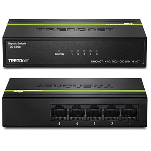 SWITCH 5-PORT GIGABIT GREENNET (METAL)