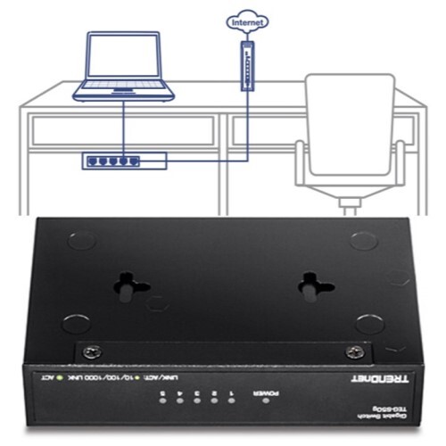 SWITCH 5-PORT GIGABIT GREENNET (METAL)