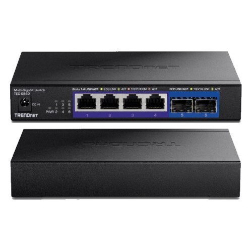 SWITCH 6-PORT (4)2.5G PORTS (2)10G SFP PORTS