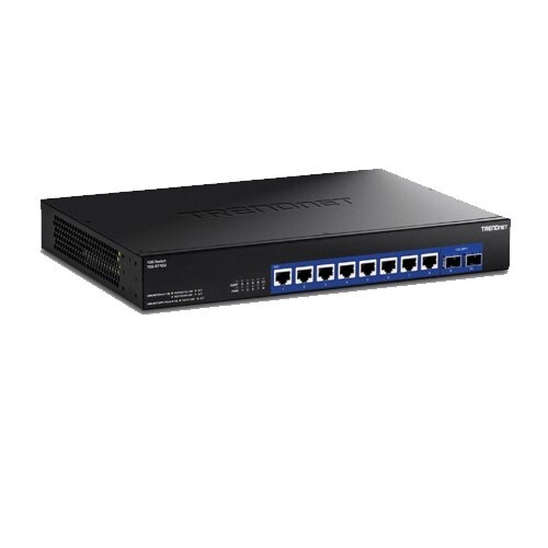 SWITCH 10-PORT 10G (8)RJ45 + (2) 10G SFP+ PORTS UNMANAGED SWITCH