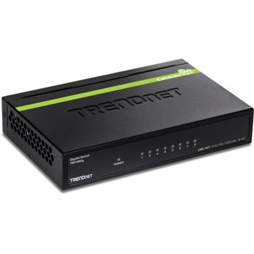 SWITCH 8-PORT GIGABIT GREENNET  (METAL)