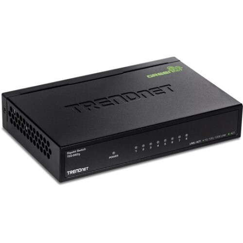 SWITCH 8-PORT GIGABIT GREENNET /W METAL CASE