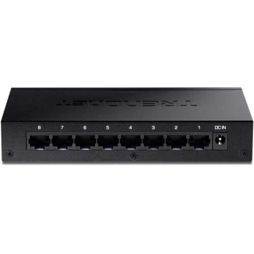 SWITCH 8-PORT GIGABIT SWITCH /W METAL CASE