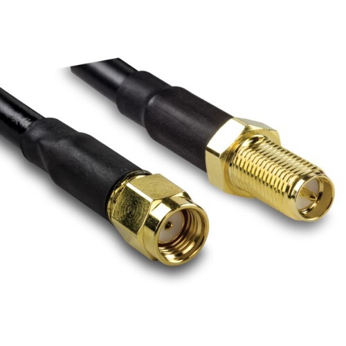 CABLE LOW LOSS RP-SMA MALE TO RP-SMA FEMALE ANTENNA CABLE - 2M (6.5 FT.)