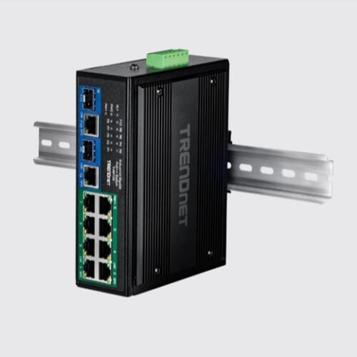 SWITCH 10-PORT INDUSTRIAL GIGABIT 400W POE++ DIN-RAIL MOUNT
