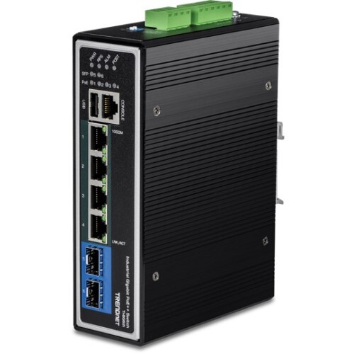 SWITCH 6-PORT INDUSTRIAL GIGABIT L2+ MANAGED (4) POE++ DIN-RAIL MOUNT