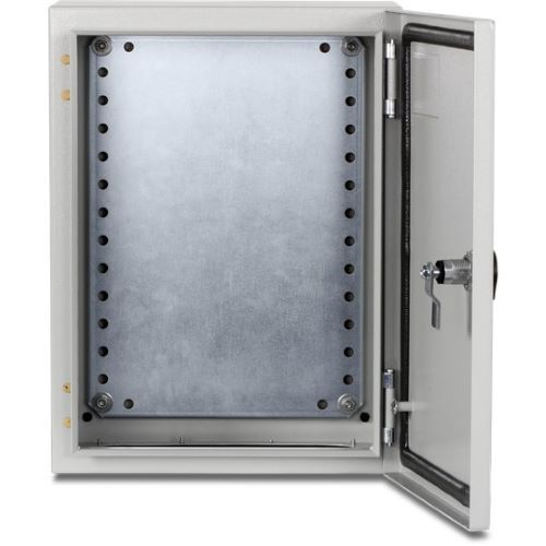 ENCLOSURE OUTDOOR IP66 STEEL WITH LOCKABLE HINGED DOOR