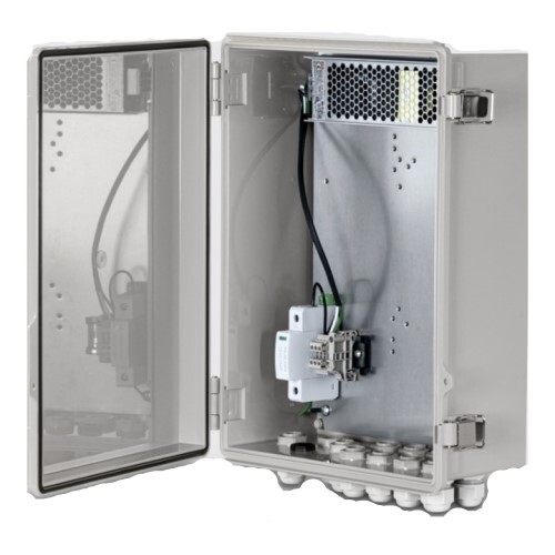 ENCLOSURE OUTDOOR IP68 WEATHERPROOF WITH POWER SUPPLY/SURGE SUPRESSION