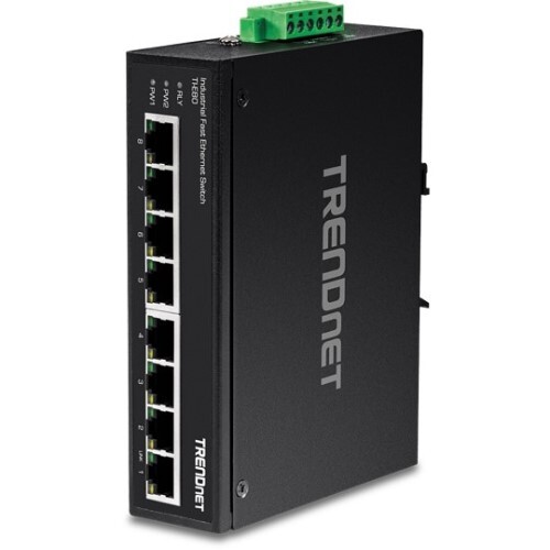 SWITCH 8-PORT INDUSTRIAL FAST ETHERNET DIN-RAIL