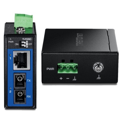 CONVERTER HARDENED INDUSTRIAL 1000BASE-LX MULTI-MODE SC FIBER CONVERTER