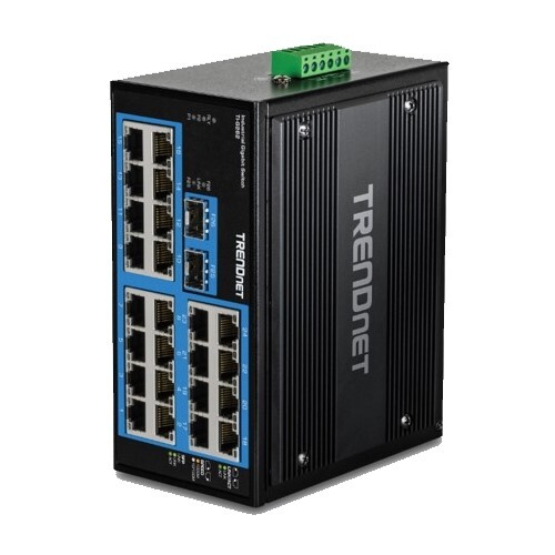 SWITCH 26-PORT HARDENED INDUSTRIAL GIGABIT DIN-RAIL MOUNT SWITCH