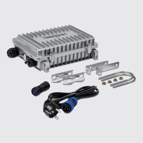 CONVERTER MEDIA INDUSTRIAL OUTDOOR 10G SFP+ TO 10G POE++ MEDIA CONVERTER (95W)