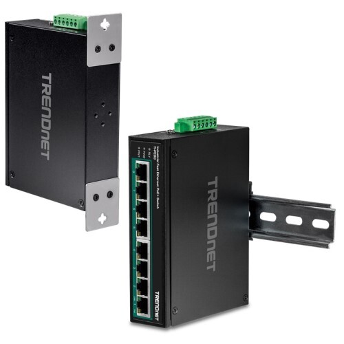 SWITCH 8-PORT INDUSTRIAL FAST ETHERNET POE+ DIN-RAIL